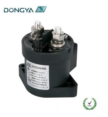 China Dongya 250 Amper DHV250 High Voltage Non-Polarity SPST-NO DC Energy Saving Contactor for Boats and Train UPS DHV250 for sale