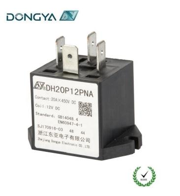 China Dongya High Voltage 20 Amper DH20 SPST-NO DC Contactor for Precharging and Heating Relay for New Energy DH20 for sale