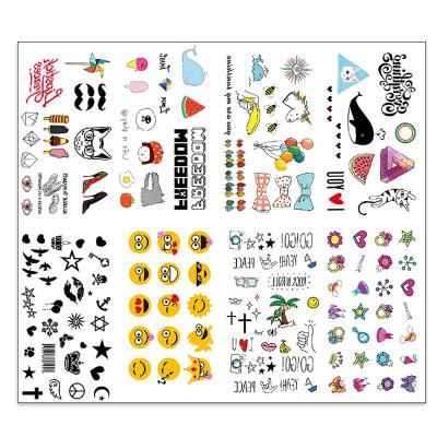 China High Quality Temporary Cartoon Pattern Mini Temporary Stickers Tattoo Stickers For Kids Waterproof Durable Fashion X for sale