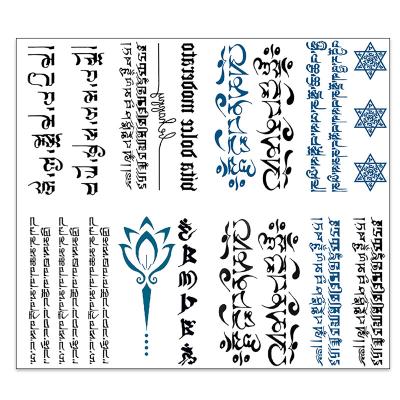 China High Quality Temporary Blessing Incantation Temporary Mini Stickers Tattoo Stickers For Kids Waterproof Durable Fashion X for sale