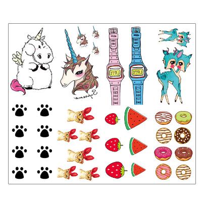 China High Quality Cute Cartoon Mini Temporary Stickers Temporary Tattoo Stickers For Kids Waterproof Durable Fashion X for sale