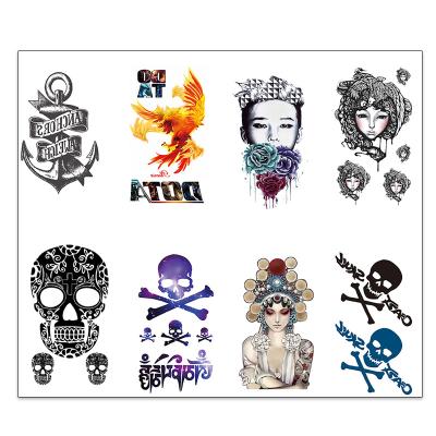 China High Quality Temporary Skull Mini Head Temporary Stickers Tattoo Stickers For Kids Waterproof Durable Fashion X for sale