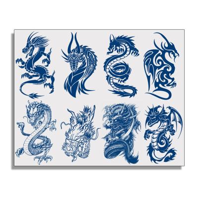 China Chinese Dragon Totem Herbs And Juices Temporary High Quality Semi Permanent Temporary Tattoo Stickers Waterproof Long Lasting Fashion GZ for sale