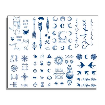 China Mini Tattoo Herbs And Juices Temporary Tattoo Stickers High Quality Semi Permanent Temporary Tattoo Stickers Waterproof Lasting Fashion for sale