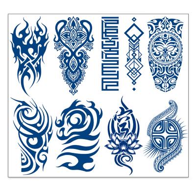 China High Quality Temporary Herbs And Juices Semi Permanent Totem Hard Guy Temporary Tattoo Stickers Waterproof Lasting Fashion for sale