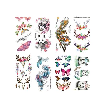 China Panda Butterfly Temporary Tattoo Sticker high quality stock temporary waterproof and sexy durable to customize for sale