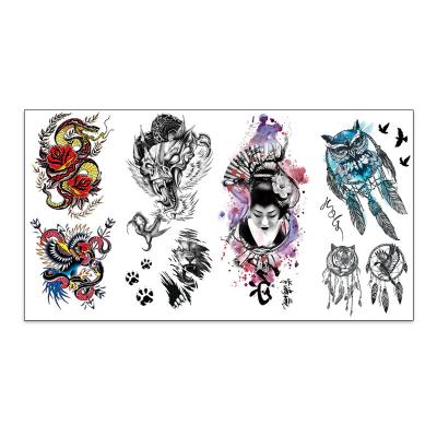 China High Quality Stock Temporary Beasts And Monsters Temporary Tattoo Sticker Waterproof And Sexy Long Lasting Customize TL for sale