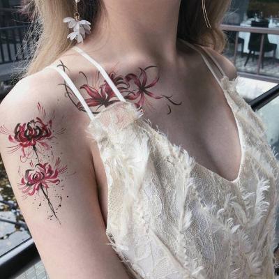 China High Quality And Harmless Flower Equinox Temporary Tattoo Sticker Waterproof And Durable Sexy Fashion for sale