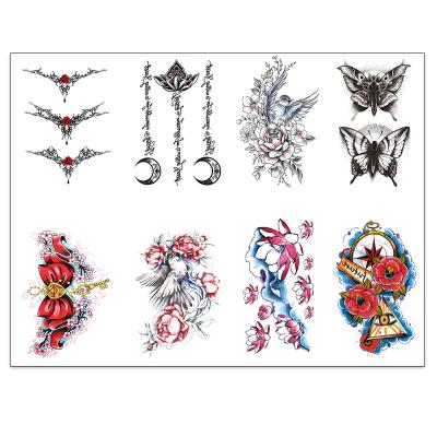 China Sexy fashion waterproof and durable HB temporary realistic high quality flower temporary tattoo sticker for sale