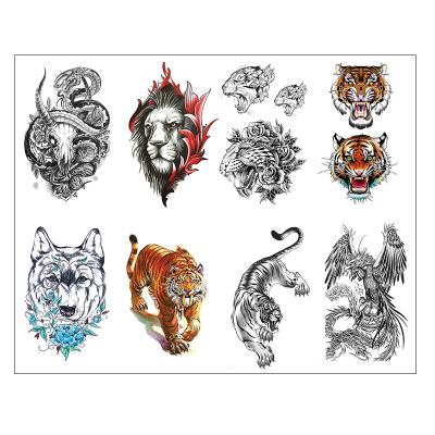 China High Quality Realistic Temporary Beast Tattoo Sticker Waterproof And Long Lasting Sexy Fashion TBS for sale