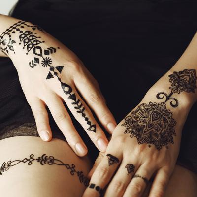 China High Quality Harmless Temporary Lace Totems Temporary Tattoo Sticker Waterproof And Durable Sexy Fashion for sale