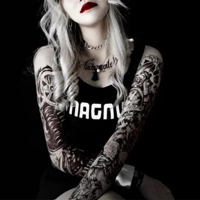 China Large Temporary Harmless Mechanical Arms High Quality Temporary Tattoo Waterproof And Long Lasting Fashion Sticker Sex for sale