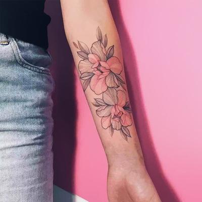 China Flower temporary tattoo sticker high quality waterproof and durable sexy fashion harmless and harmless for sale