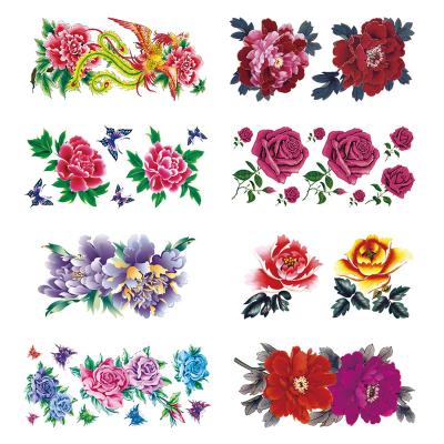 China Wholesale Harmless High Quality Rose Flower Temporary Tattoo Sticker Stockings to Customize Fashion Sexy Waterproof and Long Lasting for sale