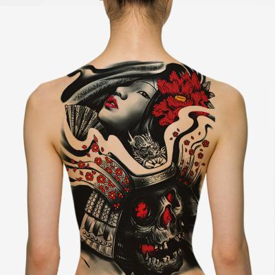 China Bestsellers Full Back Waterproof And Durable Fashion Sexy Mb Harmless High Quality Temporary Stock Temporary Tattoo Sticker for sale