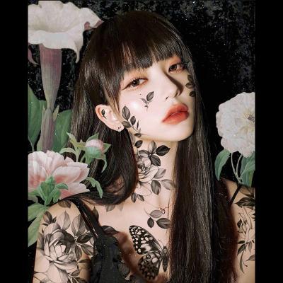 China TH Wholesale fashion high quality temporary stock colorful flower temporary tattoo sticker waterproof and durable sexy fashion for sale