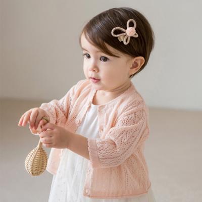 China Factory direct new born 100% cotton 100% cotton spring summer autumn knitted cardigan child children baby sweater anti-pilling direct order for sale