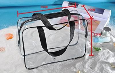 China PVC Travel Makeup Bags Plastic Tote Bag Clear PVC Travel Tote Bag for Men and Women for sale