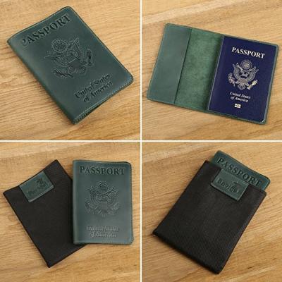 China Travel Passport Holder with Genuine Leather Cover for Men & Women Travel Passport Case for sale