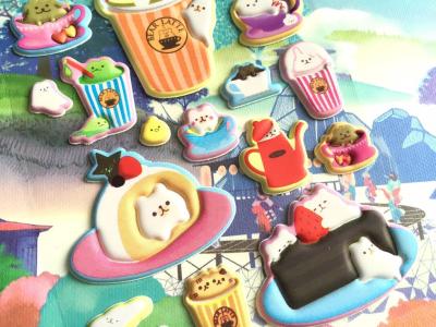 China Animal Foam Stickers Cute Animal Puffy Sticker For Party Happy Gathering Tea Time Cake Time for sale