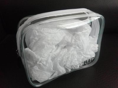 China Transparent Vinyl Cosmetic Travel Kit Pouch Travel PVC Cosmetic Bag Travel Toiletry Bag for sale