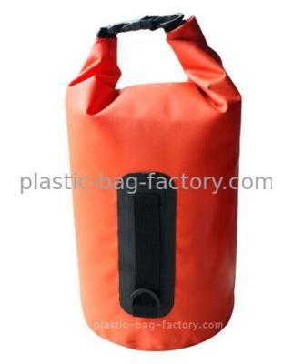 China 10L Orange Water-Tight Dry Tube Bags for Hiking Swimming Canoeing Rafting for sale