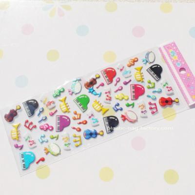 China Hot-sale Glitter Plastic Puffy Stickers Non-Toxic PVC Foam Stickers for sale