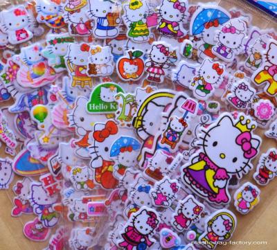 China Customized Kawaii Cute Cartoon Foam Stickers 3D EVA Puffy Stickers for Girls for sale