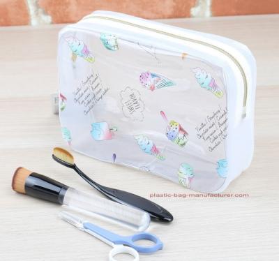 China Waterproof PVC Toilet Kit Organizer Pouch Clear PVC Wash Bag Toiletry Wash Bag Organizer Pouch for sale