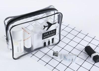 China Clear Travel Toiletry Bag Travel Cosmetic Bag Airline Wash Bag Waterproof Airline Carrier Bag for sale