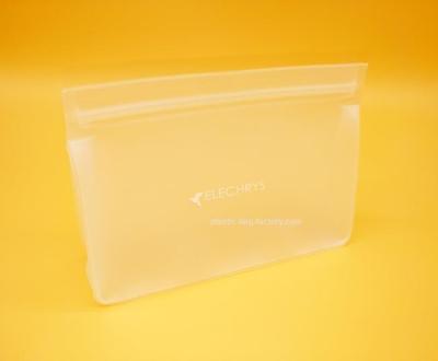 China Frosted EVA Stand-Up Ziplock Cometic Pouch Leak-Proof Make-Up Pouch for Liquids Bottle for sale