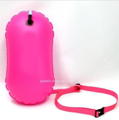 China Open Water Swimming Inflatable Safety Buoy Inflatable Flotation Buoy Dry Bag Buoys For Swimmers Triathletes Snorkelers Te koop