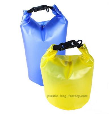 China 5L See-Through PVC Water-Resistant Dry Pouches Waterproof Dry Tube Bags for Hiking Swimming for sale