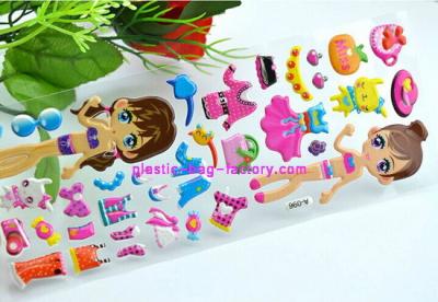 China Custom Girls Puffy Stickers EVA Foam Stickers EVA Puffy stickers for Girl Students for sale