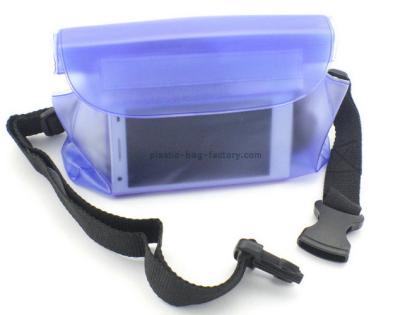 China Vinyl PVC Waterproof Bum Bags Waterproof Waist Pouch Small Waterproof Dry Bag with Adjustable Waist Belt for sale