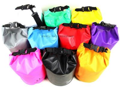 China 5L Custom Cylinder Tarpaulin PVC Water-Resistant Dry Gear Bags for Boating and Rafting for sale