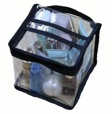 China Multi-purpose Transparent PVC Organizer Bag Clear PVC Vinyl Organizer Bag For Househould Storage for sale