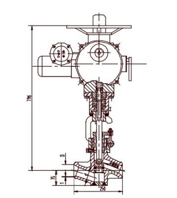 Chine Déclencheur électrique de valve d'acier allié de molybdène de chrome, soupape de détente J961Y DN40 | DN50 à vendre