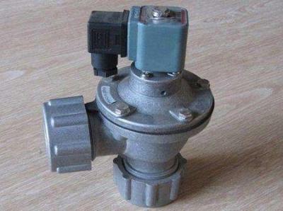 China Válvula del jet del pulso del colector de polvo, válvula de ángulo recto del pulso del solenoide del pulso agua-aire con la nuez en venta