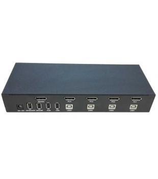 China 4 Port-Tischplatten-KVM Schalter SW2401DP DYLINK DC12V 3840x2160 zu verkaufen