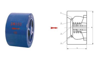 China CVWR Cast copper wafer silence check  industry system power station valve 100mm for sale