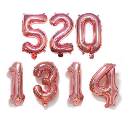 China 16 inch balloons decoration balloon factory LOVE wedding party balloons decoration number 520 balloon 1314 for sale