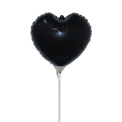 China Promotional Decoration Balloon Helium Foil Balloons Designs Printed Logo Heart Shape Custom Balloons Black for sale