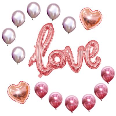 China Wholesale decoration letter foil balloon set love letter foil balloon set for party LOVE balloon decorations for sale