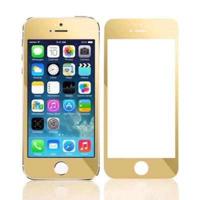 China Colorful Plating Iphone SE Glass Screen Protector 98% High Transparency 5s / 5c for sale