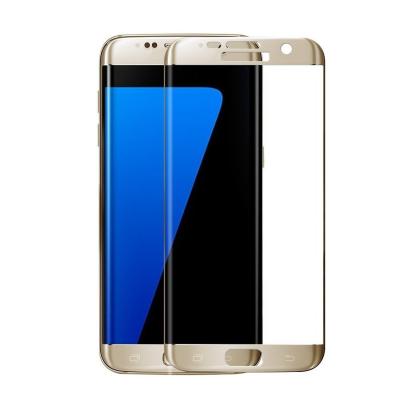 China Full Cover Cell Phone Tempered Glass Screen Protector Electroplated For Galaxy S7 Edge for sale