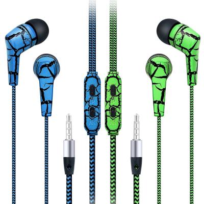 China Nylon Braided in ear Earphones with Microphone Control  Button headset zu verkaufen