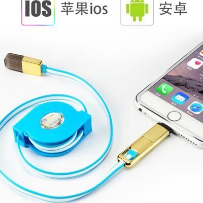 China Nylon-Smartphone-Ladegerät-Kabel, buntes 8 Ladegerät-Daten-Kabel Pin USB für iPhone 5/6/7 zu verkaufen