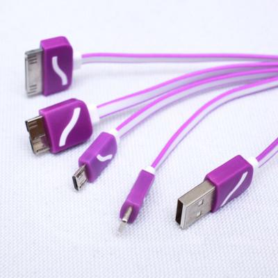 China 4  In 1 Fast Charger Data USB Connector Mobile Phone Cable For Samsung / Huawei / Iphone for sale