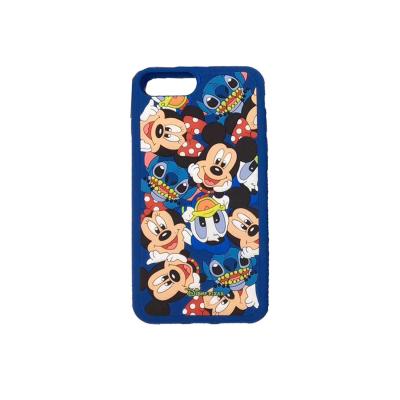 China Smile Disney Soft Silicone Phone Cover Without Car Holder For Samsung and IPhone for sale